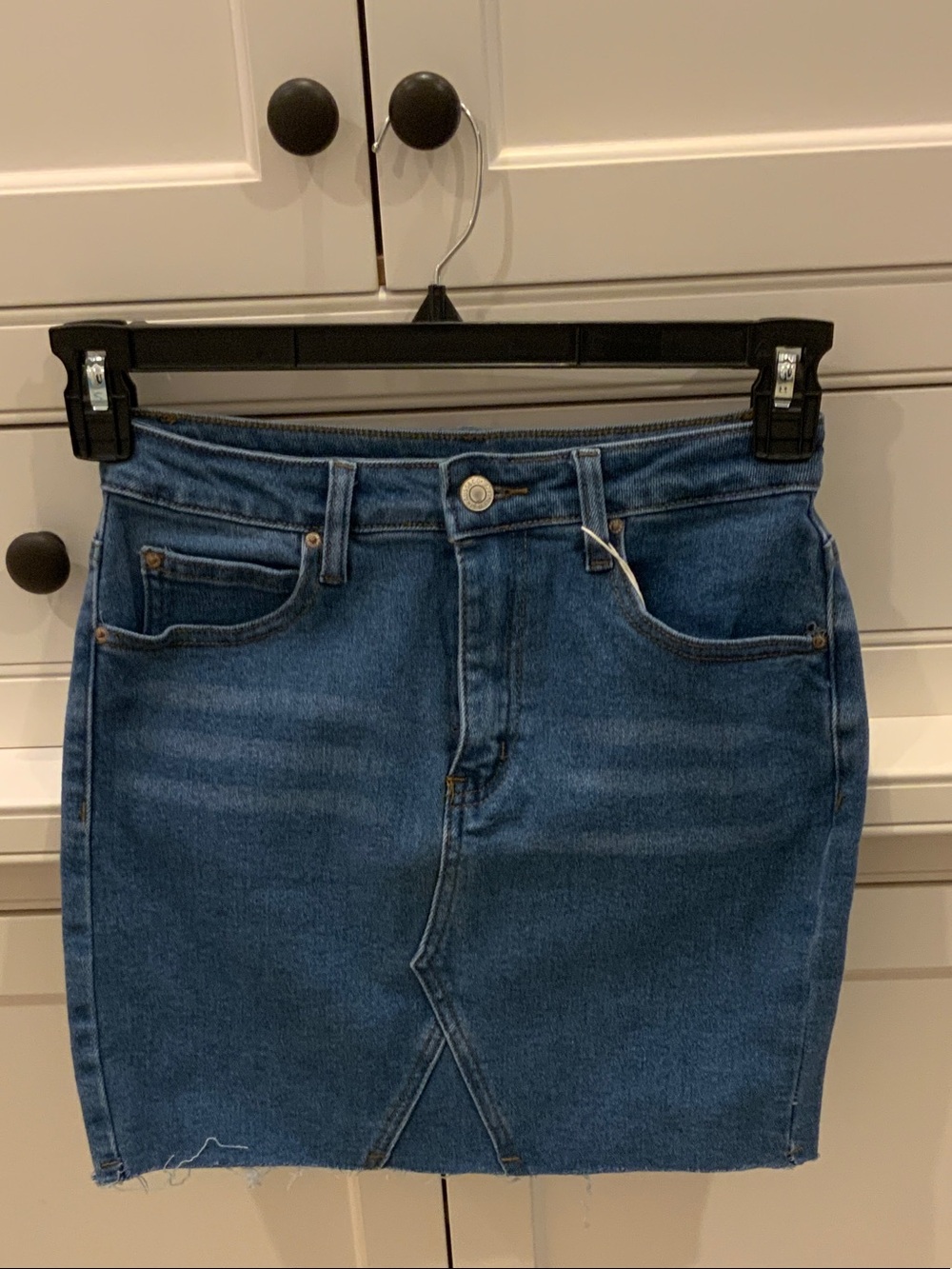 Classic Blue Denim Mini Skirt - Casual Everyday Style